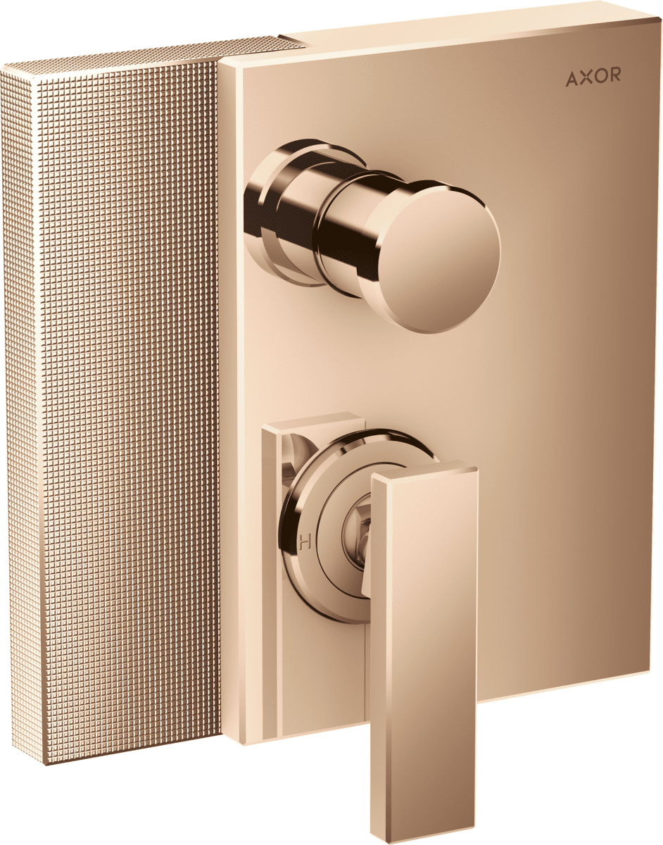 Bild von HANSGROHE AXOR Edge Einhebel-Wannenmischer Unterputz - Diamantschliff #46451300 - Polished Red Gold