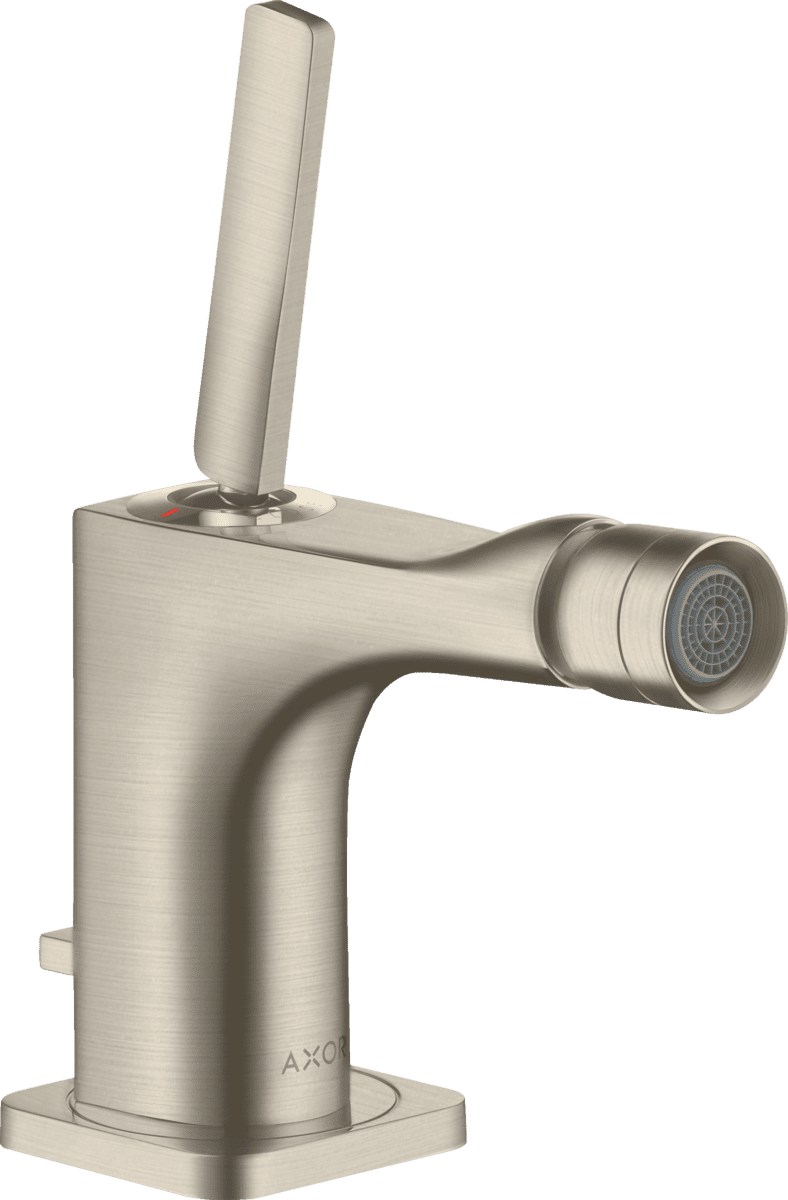 Bild von HANSGROHE AXOR Citterio E Einhebel-Bidetmischer mit Pingriff und Zugstangen-Ablaufgarnitur #36120820 - Brushed Nickel