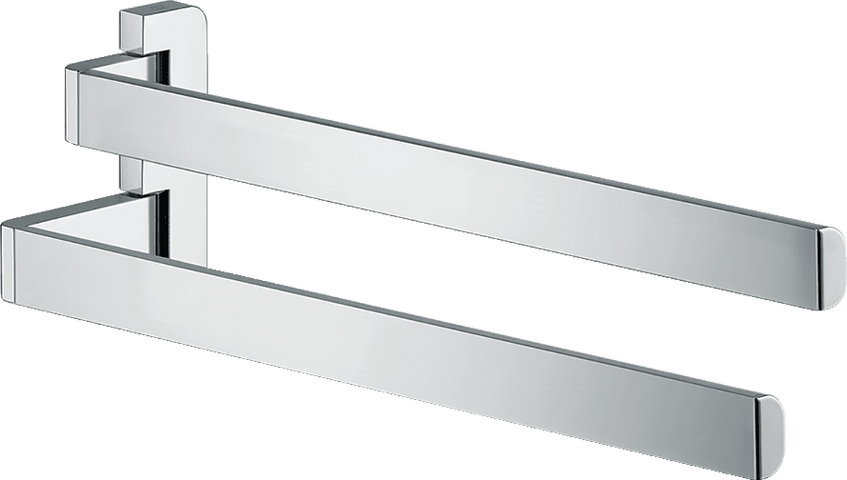 Obrázek HANSGROHE AXOR Univerzální držák ručníků Softsquare se dvěma rameny #42821800 - nerezová ocel Optic