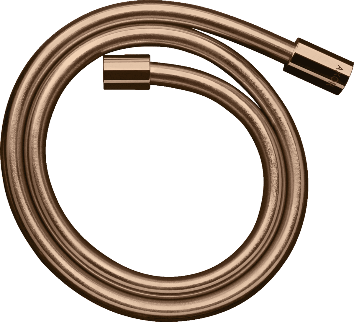 Picture of HANSGROHE AXOR Starck Metal effect shower hose 1.25 m with cylindrical nuts #28282300 - Polished Red Gold