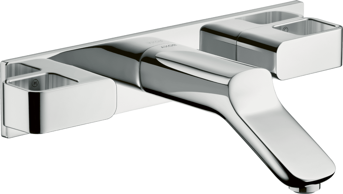 Bild von HANSGROHE AXOR Urquiola 3-Loch Waschtischarmatur Unterputz für Wandmontage mit Auslauf 168 mm #11042990 - Polished Gold Optic