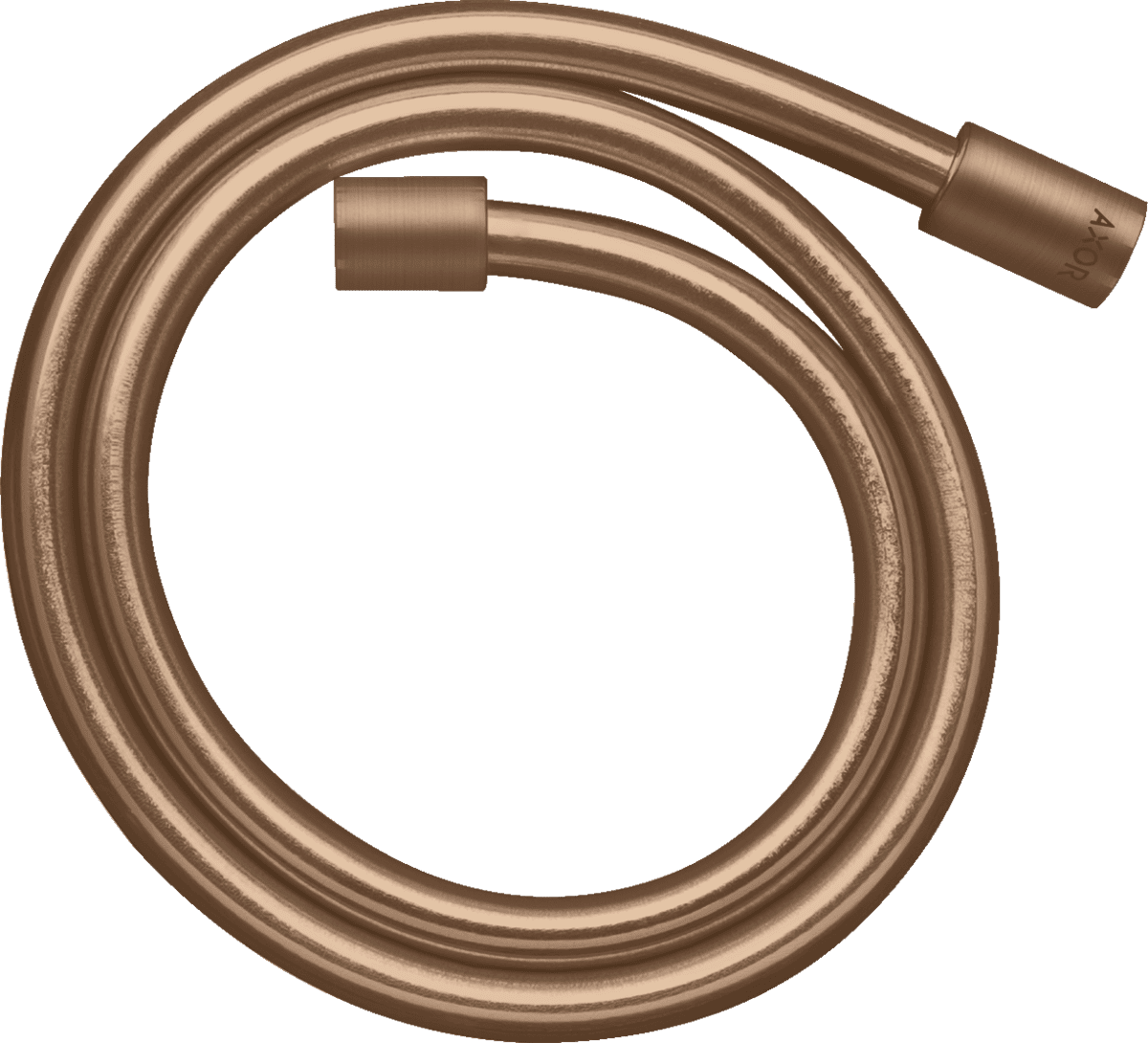 Bild von HANSGROHE AXOR Starck Metalleffekt Brauseschlauch 1,25 m mit zylindrischen Muttern #28282310 - Brushed Red Gold