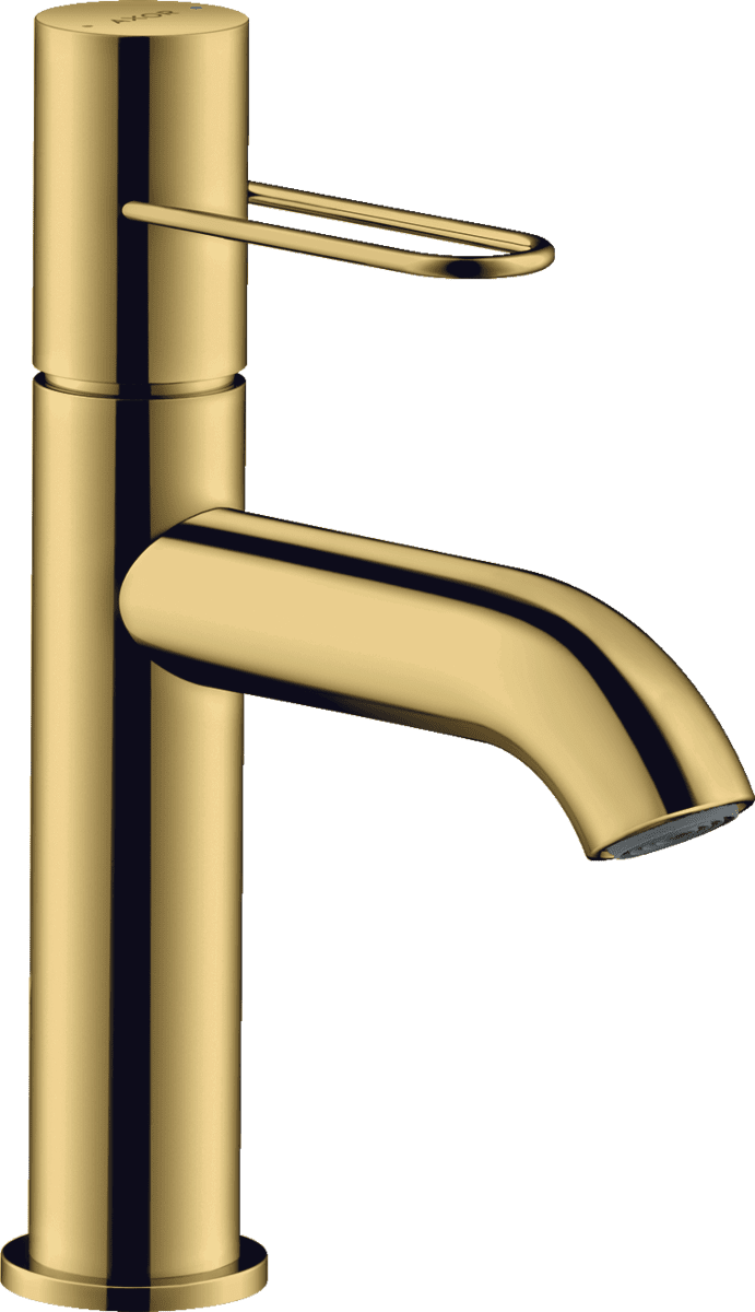 Bild von HANSGROHE AXOR Uno Einhebel-Waschtischmischer 100 mit Bügelgriff und Ablaufgarnitur #38026990 - Polished Gold Optic