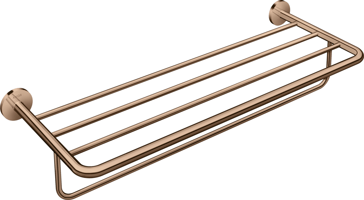 Bild von HANSGROHE AXOR Universal Circular Handtuchablage mit Handtuchhalter #42843300 - Polished Red Gold