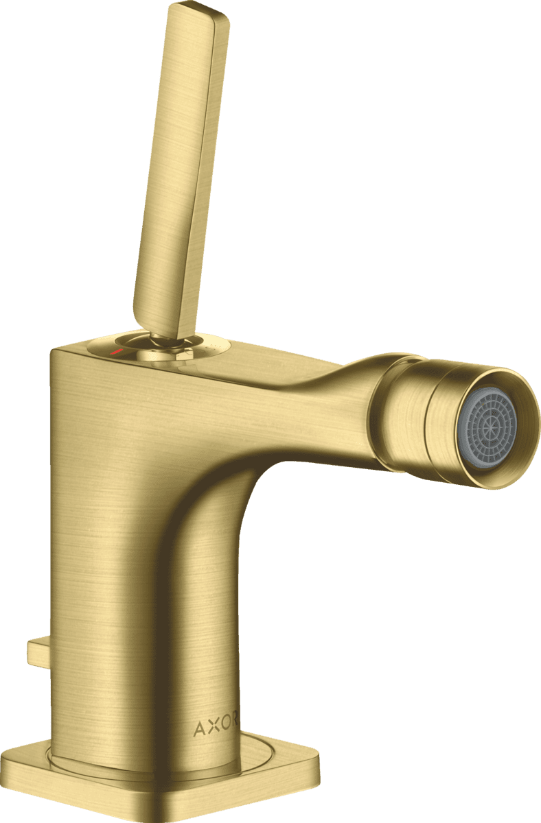 Bild von HANSGROHE AXOR Citterio E Einhebel-Bidetmischer mit Pingriff und Zugstangen-Ablaufgarnitur #36120950 - Brushed Brass