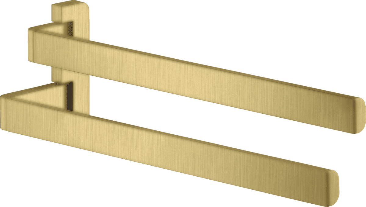 Picture of HANSGROHE AXOR Universal Softsquare Towel holder twin-handle #42821950 - Brushed Brass