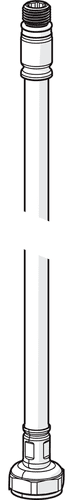 Picture of HANSA HANSADESIGNO Flexible pipe, L=480, G3/8-M10x1 #59913369