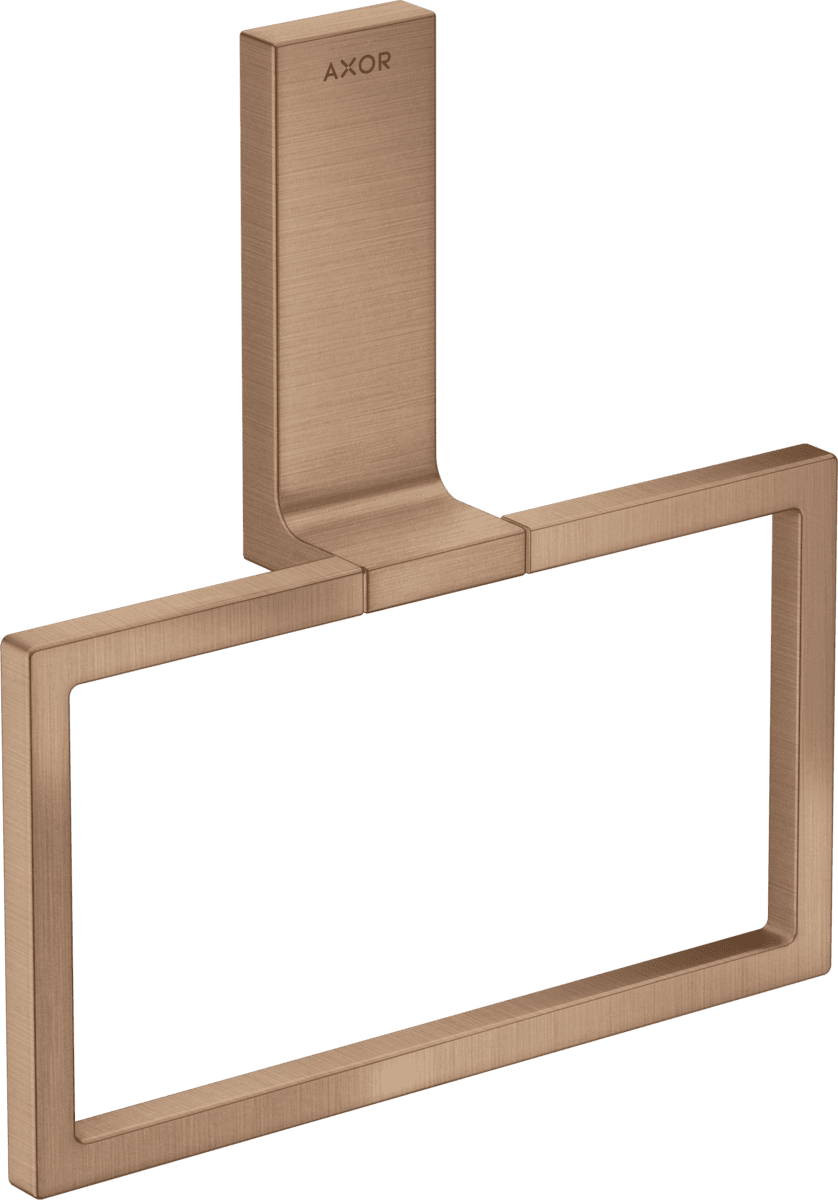 Bild von HANSGROHE AXOR Universal Rectangular Handtuchring #42623310 - Brushed Red Gold