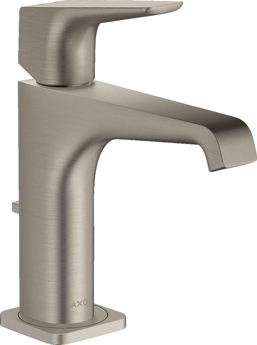 Bild von HANSGROHE AXOR Citterio E Einhebel-Waschtischmischer 130 mit Hebelgriff und Zugstangen-Ablaufgarnitur #36110800 - Edelstahl Optic