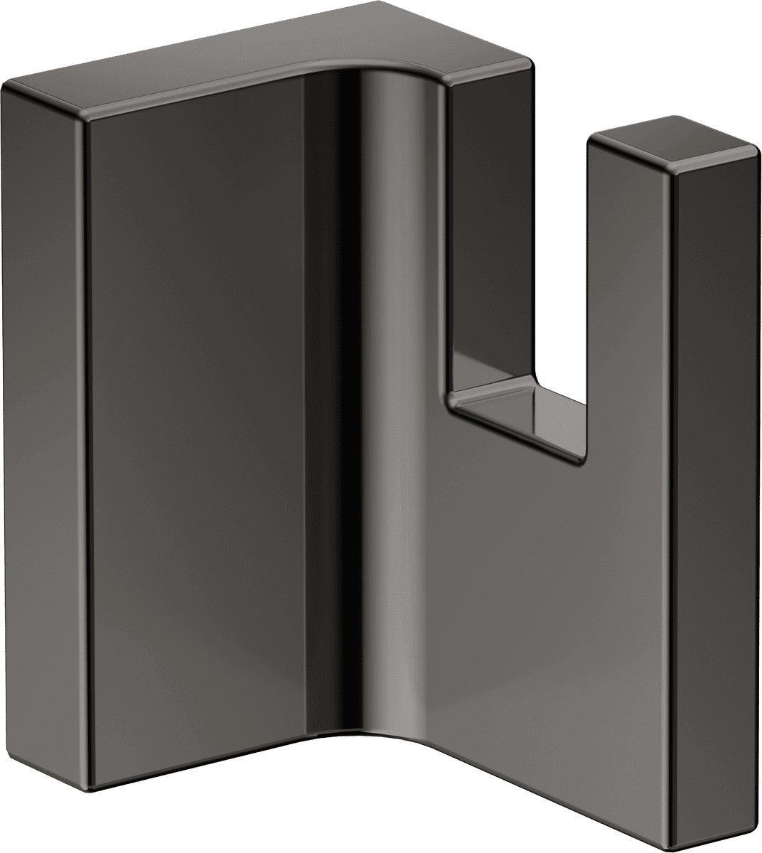 Bild von HANSGROHE AXOR Universal Rectangular Handtuchhaken #42611330 - Polished Black Chrome