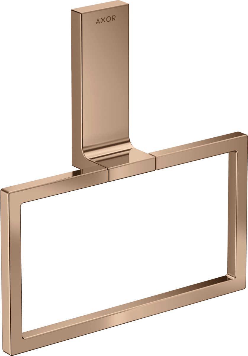 Bild von HANSGROHE AXOR Universal Rectangular Handtuchring #42623300 - Polished Red Gold