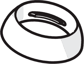 Obrázek HANSA HANSACOMPACT Kryt příruby, d 72 mm, for Compact #59913276