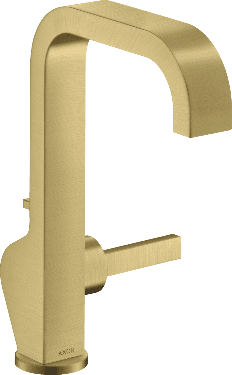 Picture of HANSGROHE AXOR Citterio single-lever basin mixer 190 with pull handle and pop-up waste #39034950 - Brushed Brass