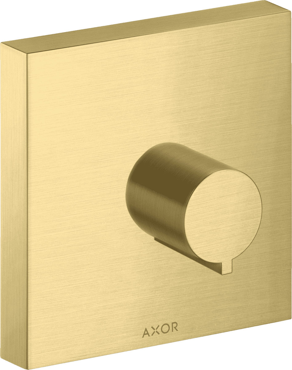 Bild von HANSGROHE AXOR ShowerSolutions Absperrventil 120/120 Unterputz eckig #10972950 - Brushed Brass