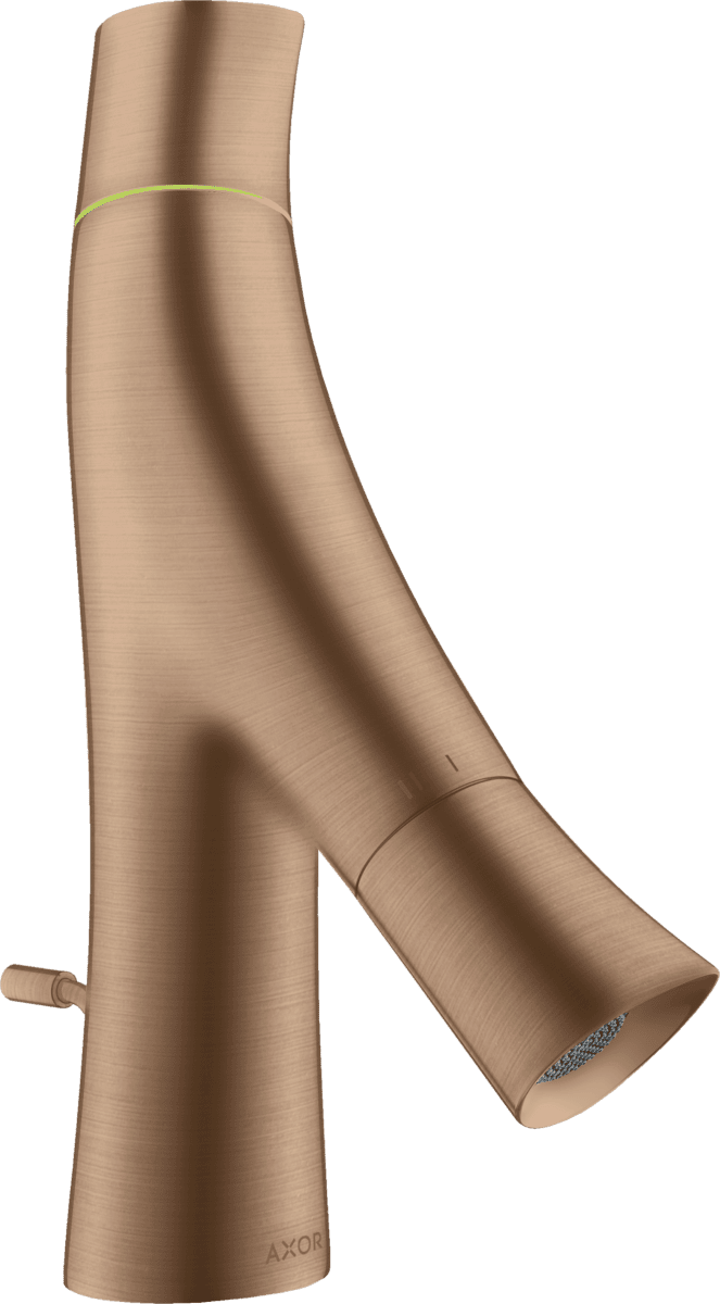 Bild von HANSGROHE AXOR Starck Organic 2-Griff Waschtischmischer 50 für Handwaschbecken mit Zugstangen-Ablaufgarnitur #12014310 - Brushed Red Gold