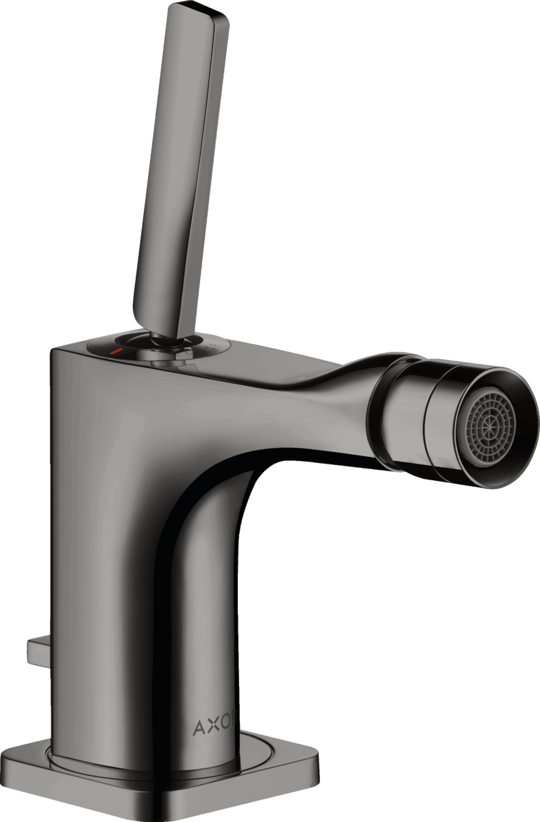 Bild von HANSGROHE AXOR Citterio E Einhebel-Bidetmischer mit Pingriff und Zugstangen-Ablaufgarnitur #36120330 - Polished Black Chrome