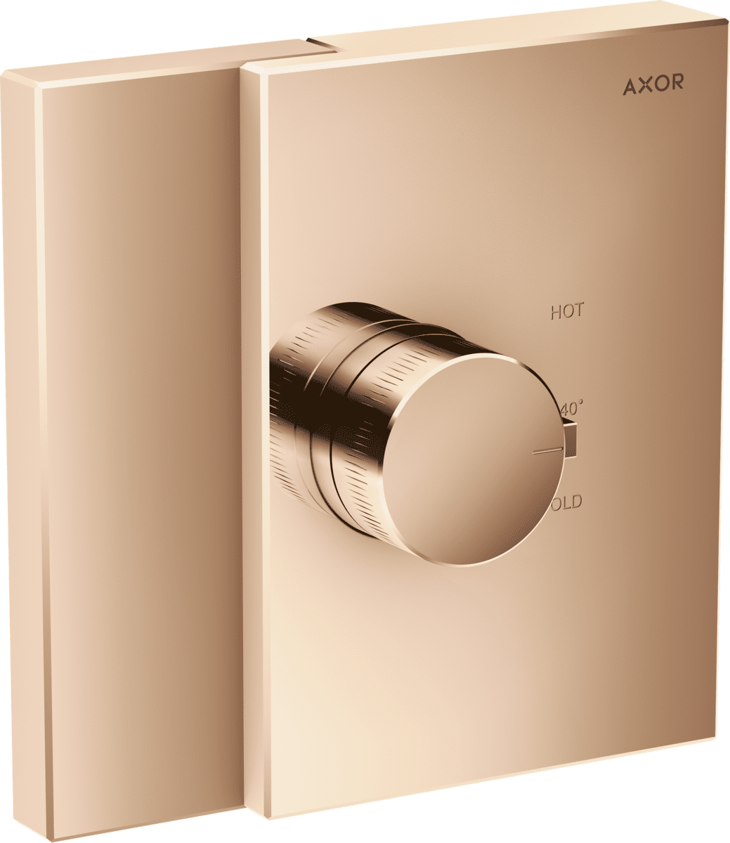 Bild von HANSGROHE AXOR Edge Thermostat HighFlow Unterputz #46740300 - Polished Red Gold