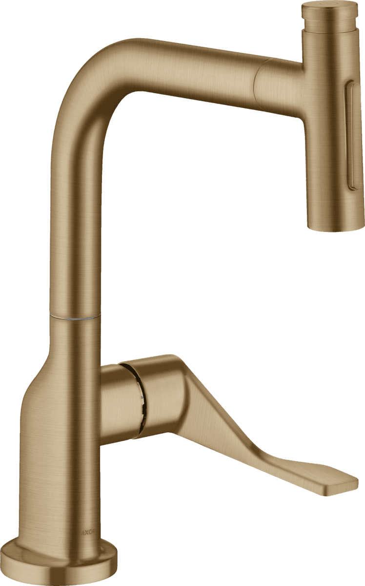 Bild von HANSGROHE AXOR Citterio Einhebel-Küchenmischer Select 230 2jet mit Ausziehbrause und sBox #39862140 - Brushed Bronze