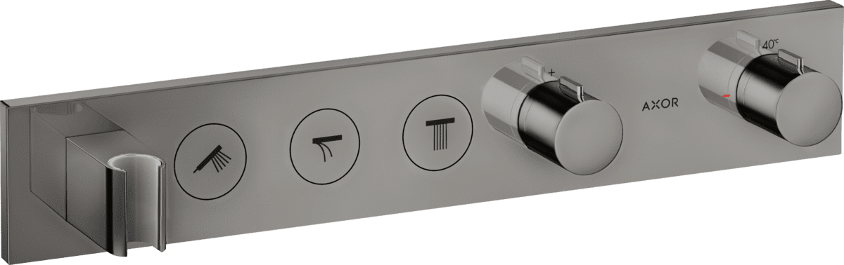 Bild von HANSGROHE AXOR ShowerSolutions Thermostatmodul Select 530/90 Unterputz für 3 Verbraucher Polished Black Chrome 18356330