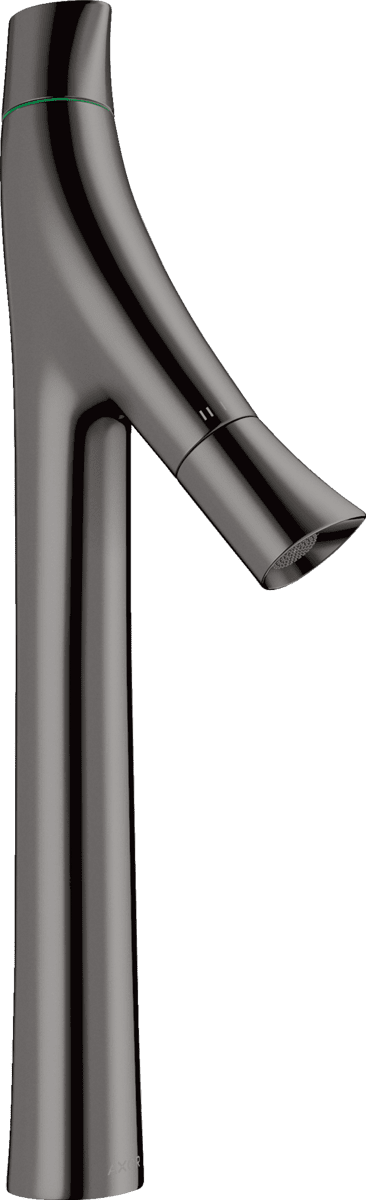 Bild von HANSGROHE AXOR Starck Organic 2-Griff Waschtischmischer 240 für Aufsatzwaschtische mit Ablaufgarnitur #12013330 - Polished Black Chrome