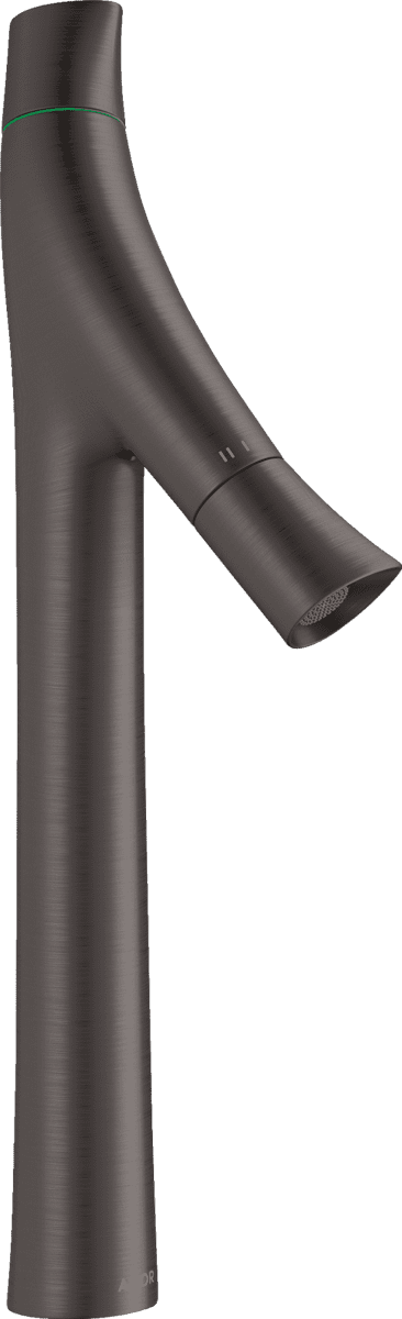 Bild von HANSGROHE AXOR Starck Organic 2-Griff Waschtischmischer 240 für Aufsatzwaschtische mit Ablaufgarnitur #12013340 - Brushed Black Chrome