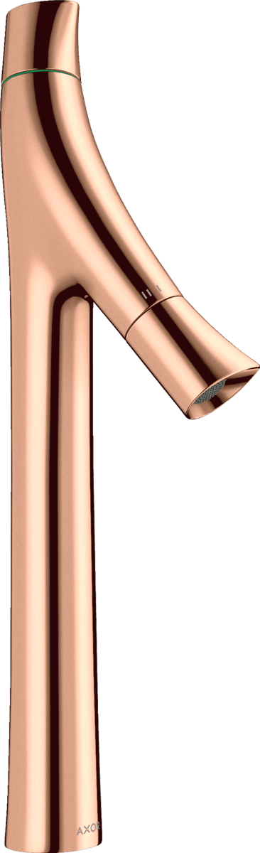 Bild von HANSGROHE AXOR Starck Organic 2-Griff Waschtischmischer 240 für Aufsatzwaschtische mit Ablaufgarnitur #12013300 - Polished Red Gold
