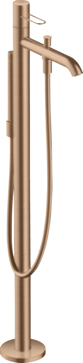 Bild von HANSGROHE AXOR Uno Einhebel-Wannenmischer bodenstehend mit Bügelgriff #38442310 - Brushed Red Gold