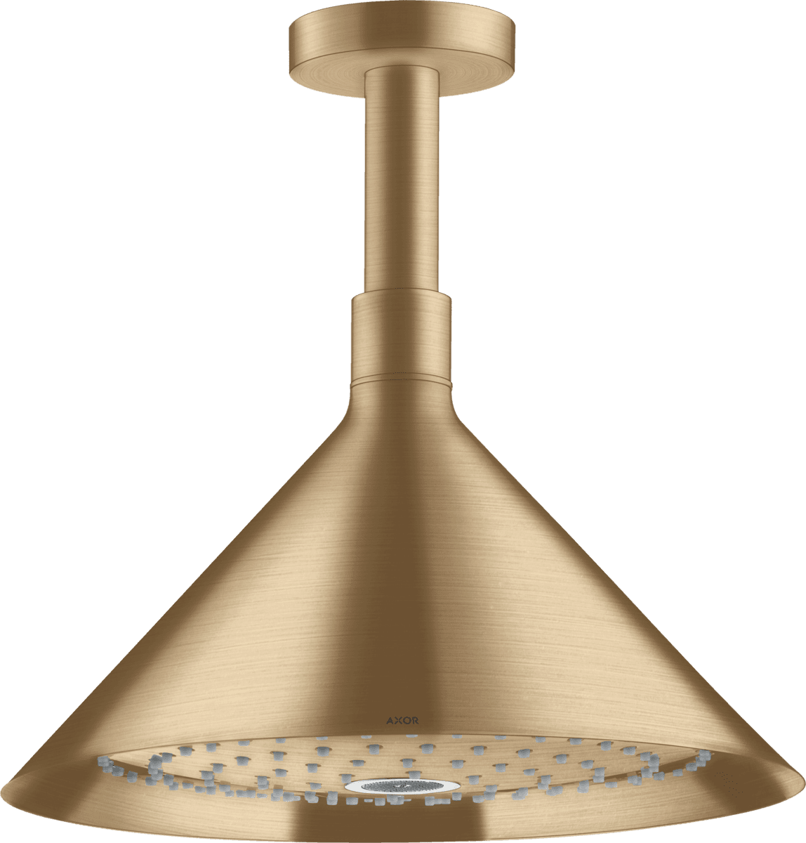 Bild von HANSGROHE AXOR Showers/Front Kopfbrause 240 2jet mit Deckenanschluss #26022140 - Brushed Bronze