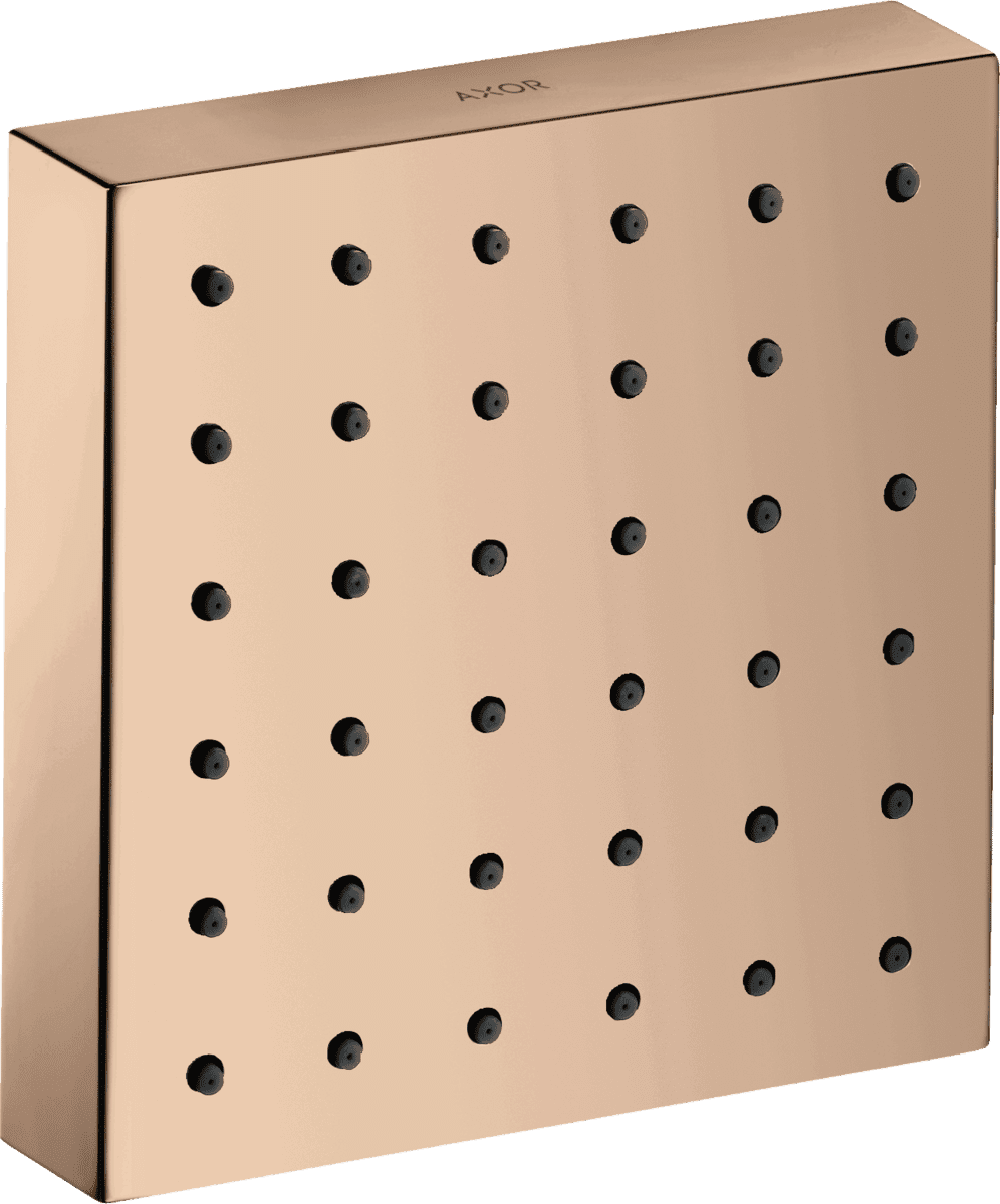 Picture of HANSGROHE AXOR ShowerSolutions Shower module 120/120 for concealed installation square #28491300 - Polished Red Gold