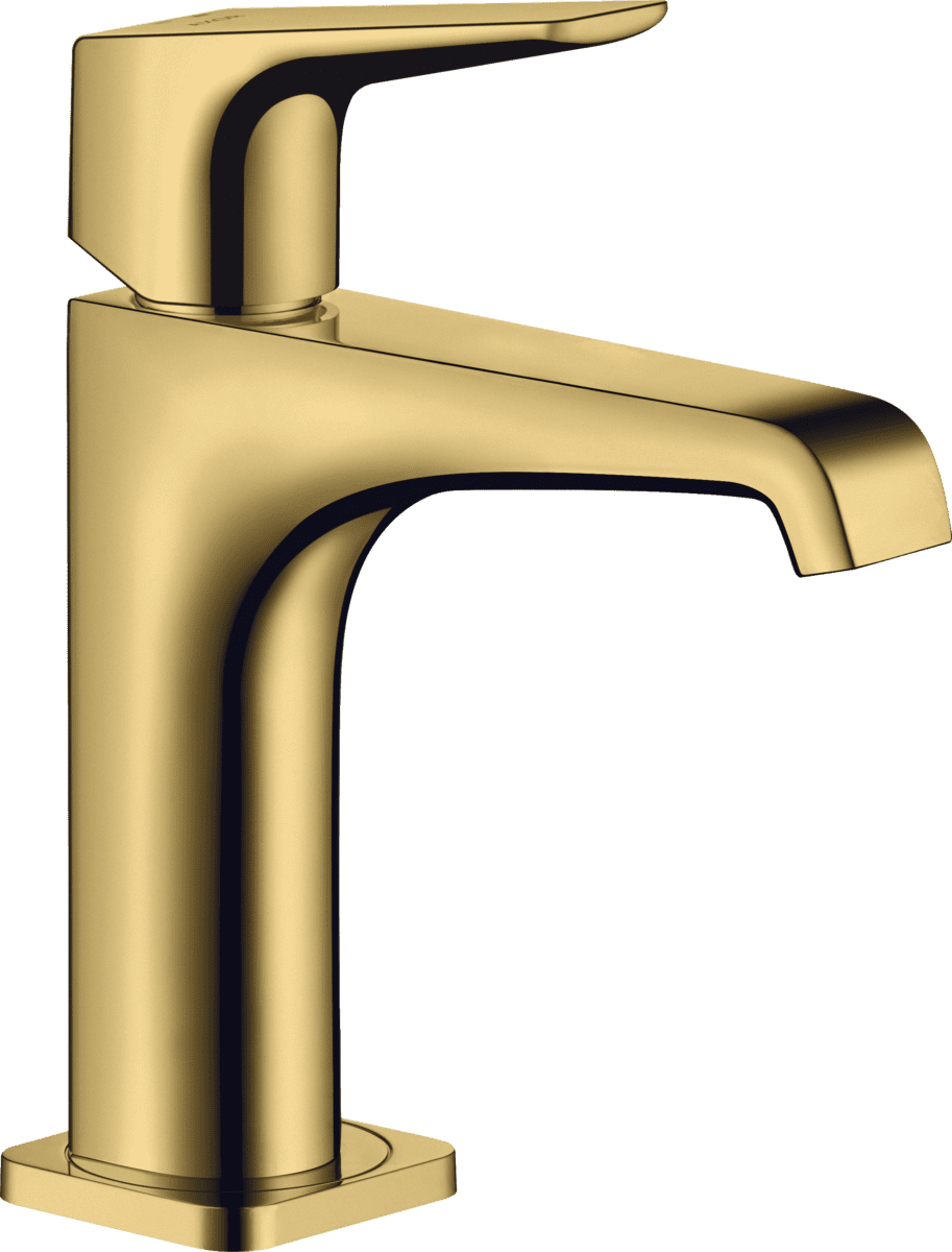 Obrázek HANSGROHE AXOR Citterio E jednopáková umyvadlová baterie 130 s pákovým ramínkem a výsuvným odpadem #36111990 - Polished Gold Optic
