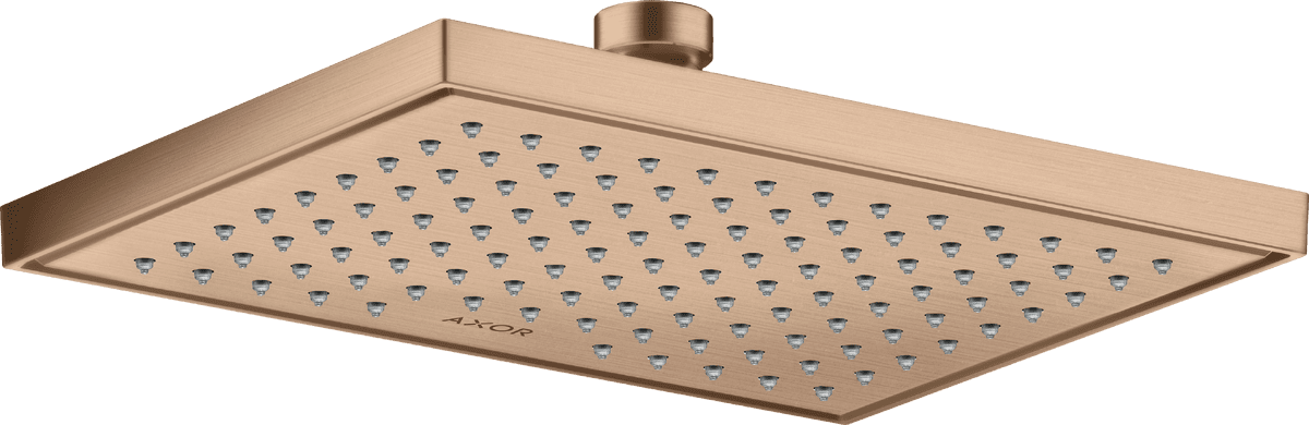 Bild von HANSGROHE AXOR ShowerSolutions Kopfbrause 245/185 1jet EcoSmart+ #35387310 - Brushed Red Gold
