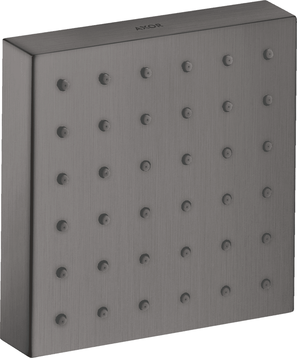 Picture of HANSGROHE AXOR ShowerSolutions Shower module 120/120 for concealed installation square #28491340 - Brushed Black Chrome