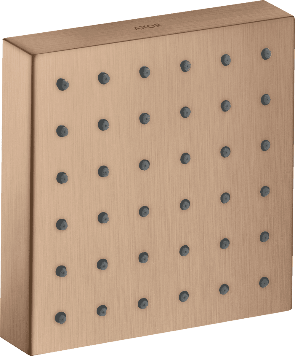 Picture of HANSGROHE AXOR ShowerSolutions Shower module 120/120 for concealed installation square #28491310 - Brushed Red Gold