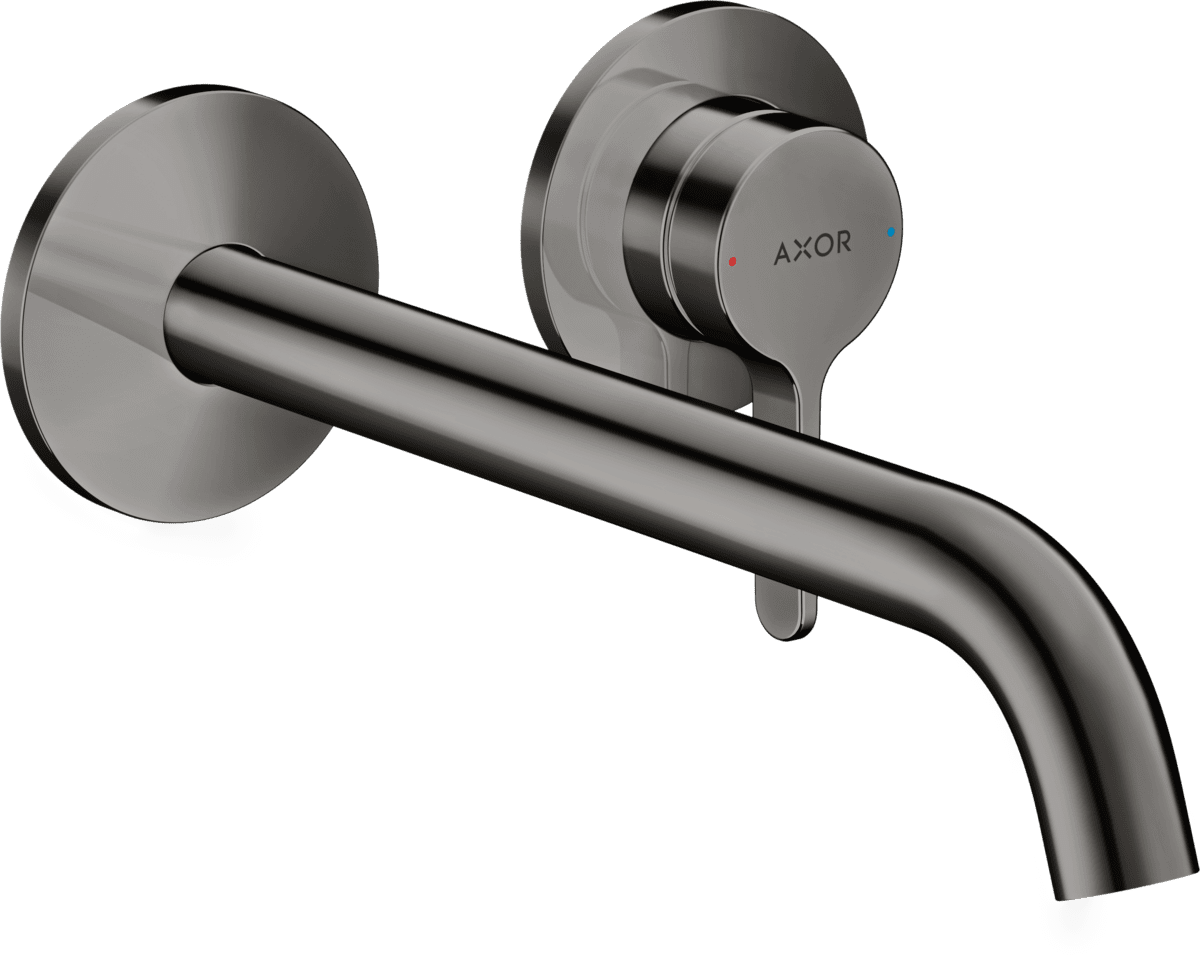 Bild von HANSGROHE AXOR One Einhebel-Waschtischmischer Unterputz für Wandmontage mit Hebelgriff und Auslauf 220 mm #48120330 - Polished Black Chrome
