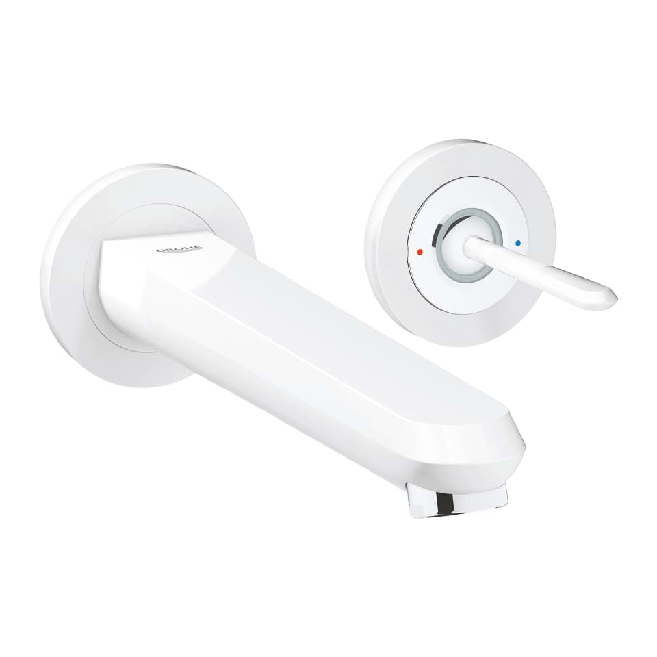 Bild von GROHE Eurodisc Joy 2-Loch-Waschtischbatterie #19969LS0 - moon white / chrom