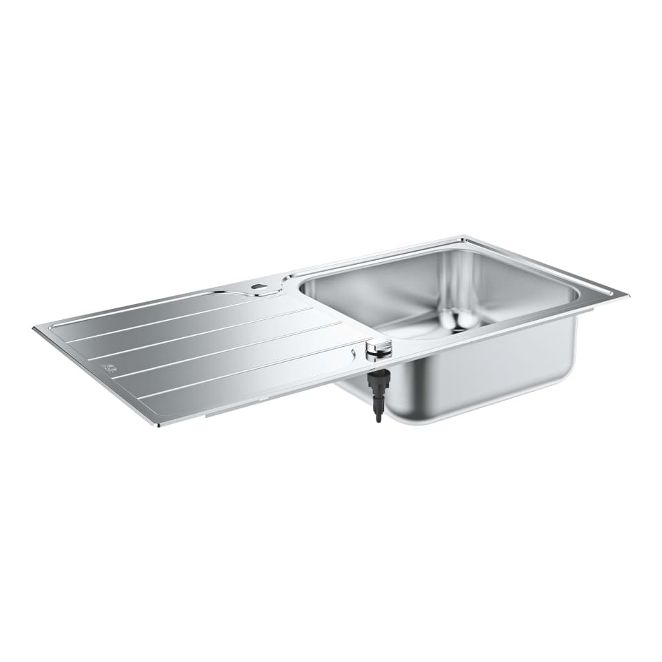 Bild von GROHE K500 Edelstahlspüle mit Abtropffläche #31563SD1 - edelstahl