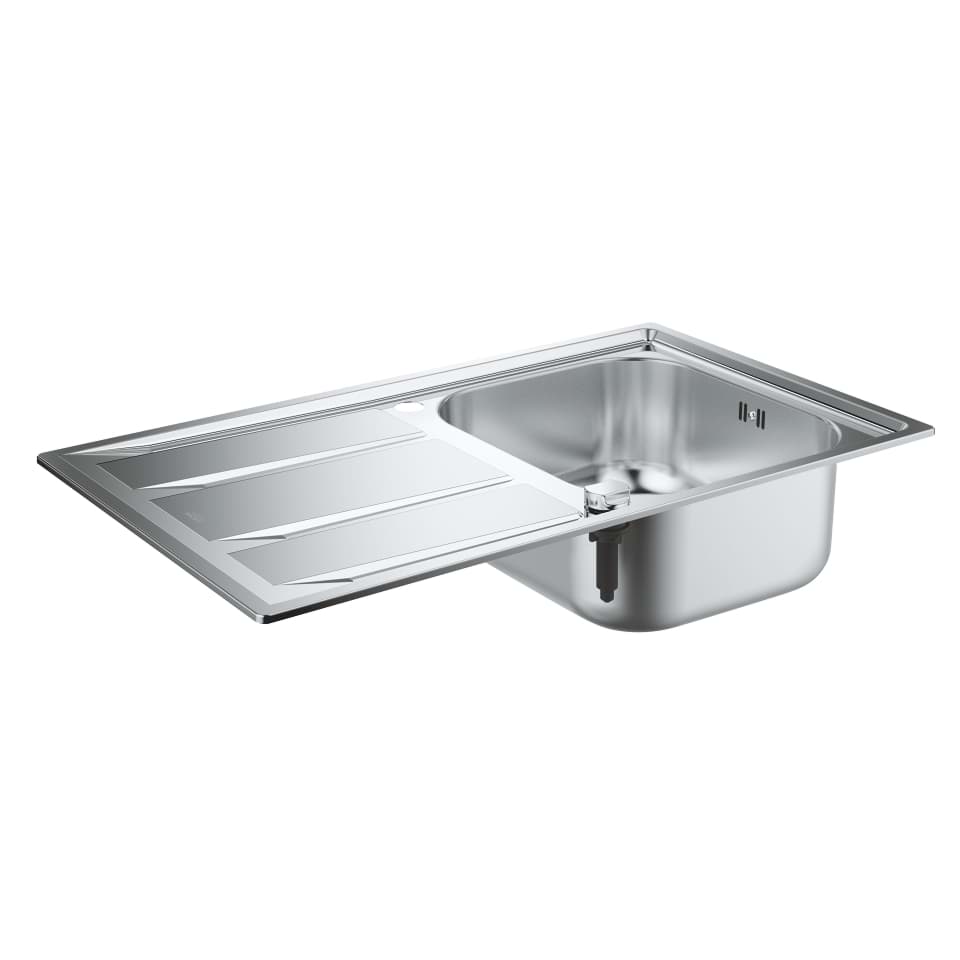 Bild von GROHE K400 Edelstahlspüle mit Abtropffläche #31566SD0 - edelstahl
