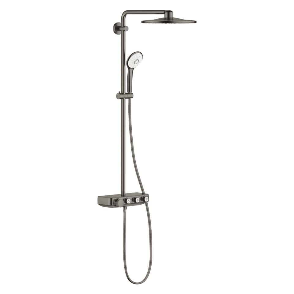 Bild von GROHE Euphoria SmartControl System 310 Duo Duschsystem mit Thermostatbatterie für die Wandmontage #26507AL0 - hard graphite gebürstet