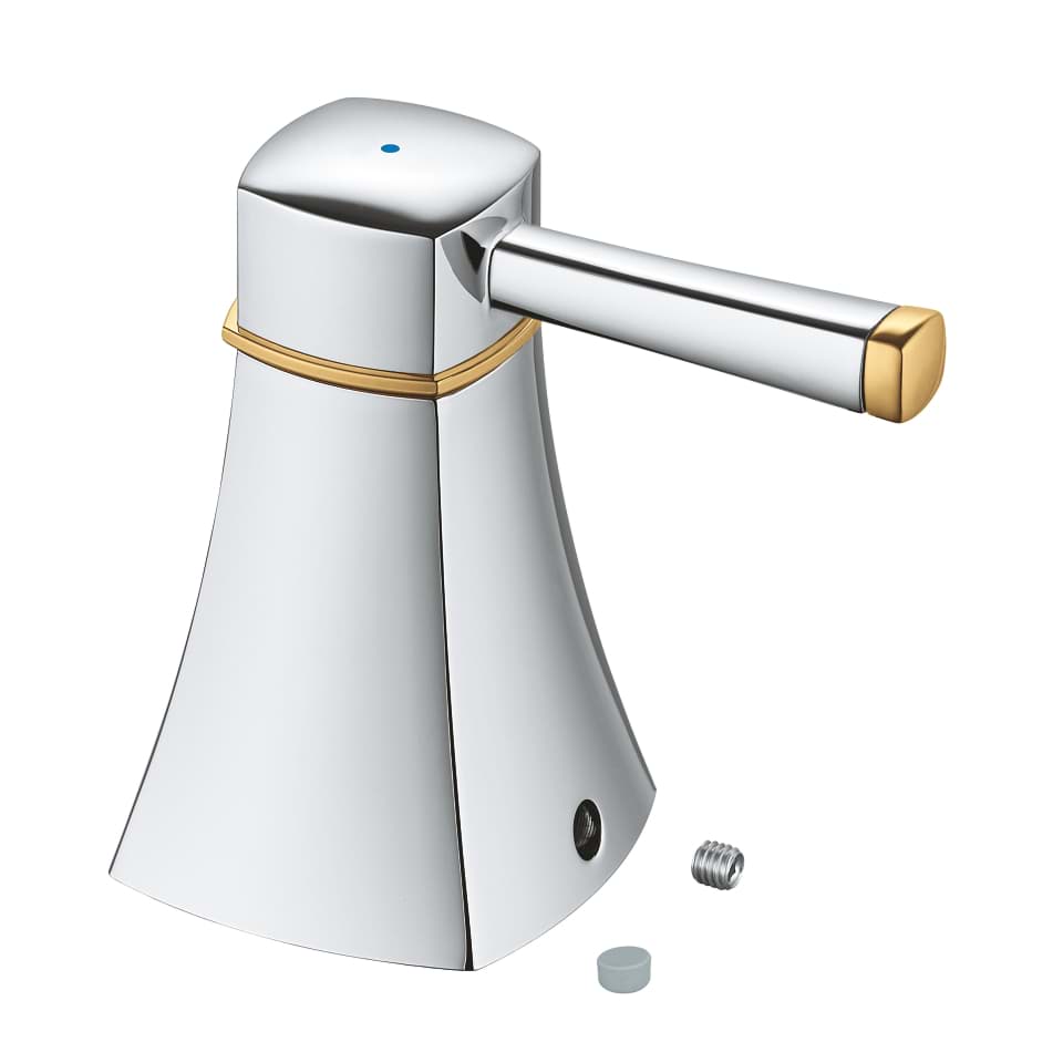 Bild von GROHE Griff Grandera, Markierung blau #48199IG0 - chrom/gold