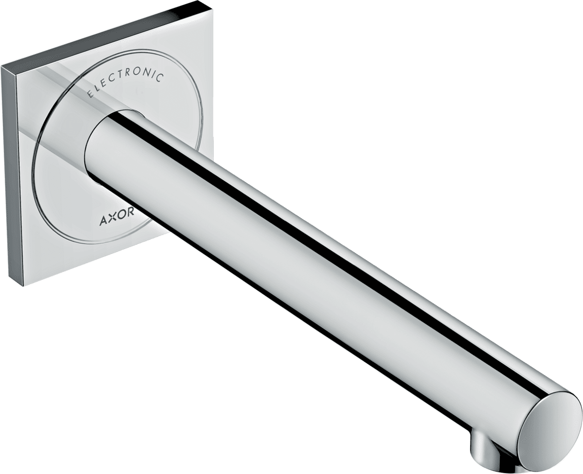 Bild von HANSGROHE AXOR Uno Elektronik-Waschtischmischer Unterputz für Wandmontage mit Auslauf 221 mm #45111000 - Chrom