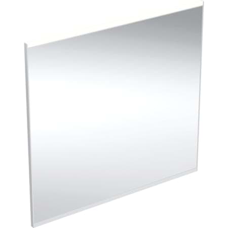 Picture of GEBERIT Option Plus Square illuminated mirror with direct and indirect lighting black matt / aluminium anodised #502.786.14.1