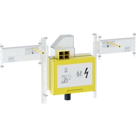 Picture of GEBERIT GIS set for Geberit ONE washbasin, shortened projection, with flush-mounted odour trap, with flush-mounted clou #461.483.00.1