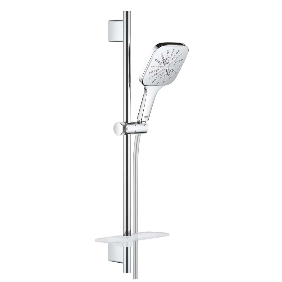 Bild von GROHE Rainshower SmartActive 130 Cube Brausestangenset 3 Strahlarten #26584000 - chrom