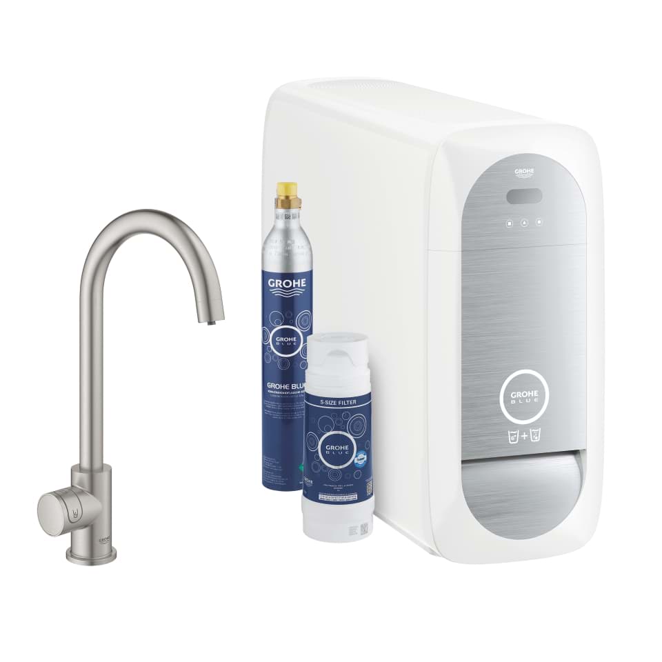 Bild von GROHE Blue Home Mono Starter Kit #31498DC1 - supersteel
