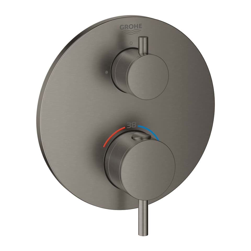 Bild von GROHE Atrio Thermostat mit 1 Absperrventil #24134AL3 - hard graphite gebürstet