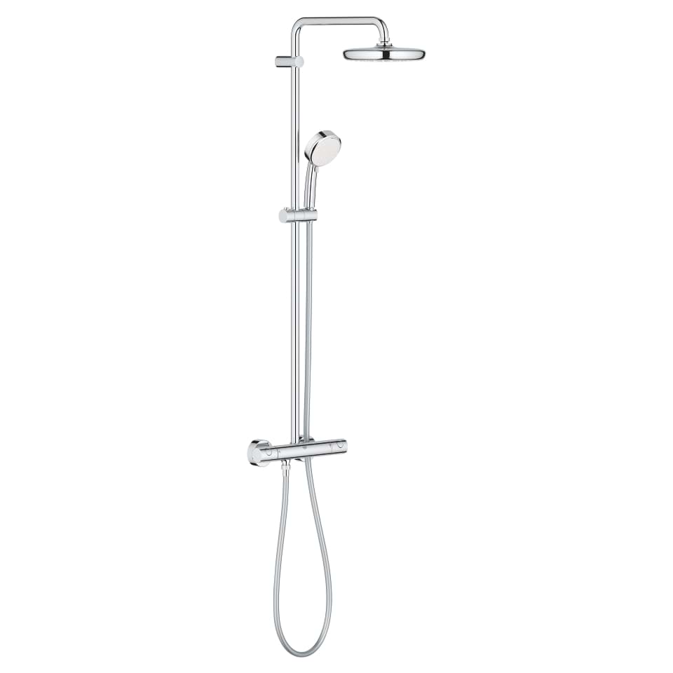 Picture of GROHE Tempesta Cosmopolitan System 210 Shower system with thermostat for wall mounting Chrome #27922001