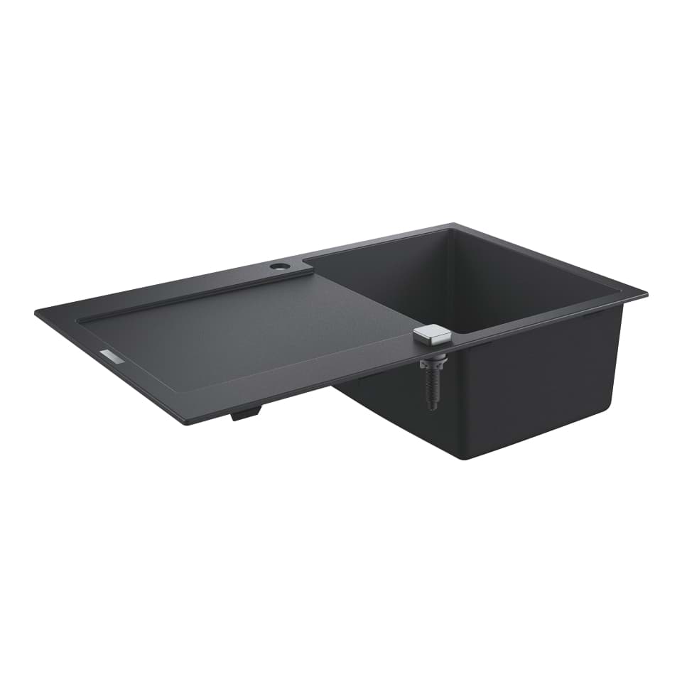 Bild von GROHE K500 Kompositspüle mit Abtropffläche #31644AP0 - granit schwarz