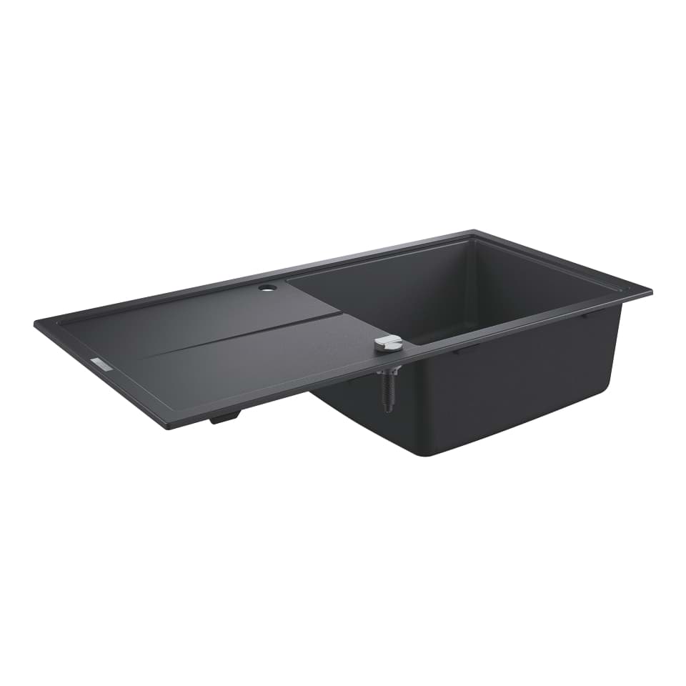 Bild von GROHE K400 Kompositspüle mit Abtropffläche #31641AP0 - granit schwarz