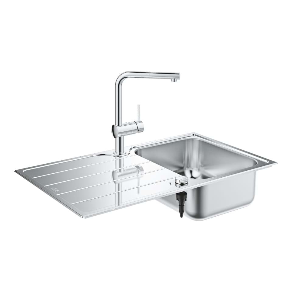 Bild von GROHE Minta Set aus Spüle und Küchenarmatur #31573SD1 - edelstahl
