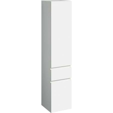 Bild von GEBERIT Renova Plan Hochschrank mit zwei Türen und einer Schublade #501.923.01.1 - weiß / lackiert hochglänzend